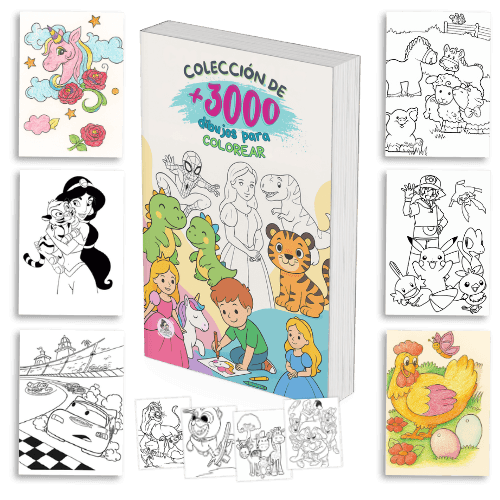 Colección +3000 Dibujos para Colorear