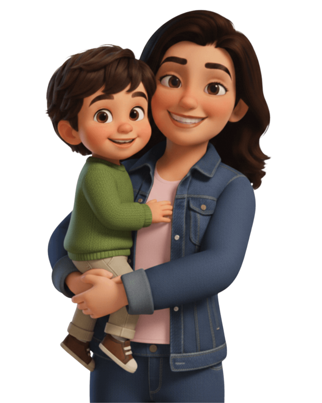 Sofi Bloom, creadora de Aprende y Crece Conmigo, con su hijo en brazos