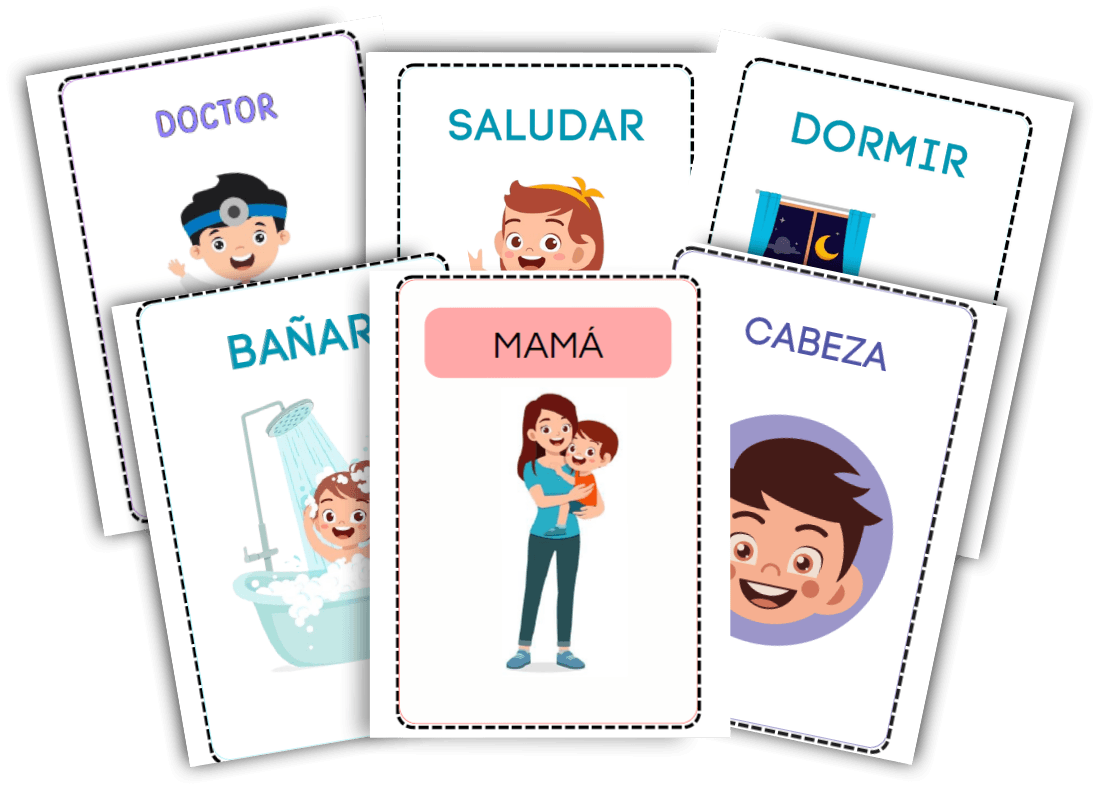 Más de 150 tarjetas visuales